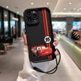 thumbnail image 3 of Cars Lightning McQueen 95, funda de teléfono para IPhone 15, 14, 13, 12, 11 Pro Max, Mini, XR, XS, X, 7, 8 Plus, TPU suave con correa de mano, 3 of 5
