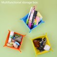 thumbnail image 1 of Storage Box Push Button Multi-function Large Capacity Foldable Silicone Desktop Key Lipstick Storage Case Household Supplies, 1 of 8