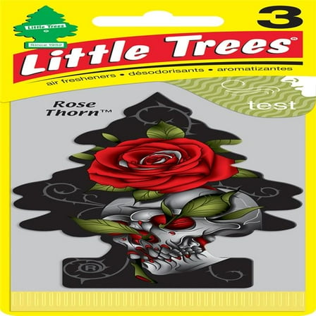 Car-Freshner  Rose Thorn Air Freshener, Pack of 3