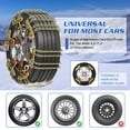 thumbnail image 4 of Slsy 10 Pack Snow Chains Adjustable Tire Chains for Tire Width 215-285 mm SUV Truck Pickup, Quick Fit Easy Installation Tire Chains, Thickened Car Anti Skid Tire Chains, 4 of 8