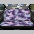 thumbnail image 5 of KUIFORTI 4Pcs Car Seat Covers Full Set Purple Tie Dye Car Seat Cover Set Easy Install Auto Front Rear Seat Covers Protectors Washable, 5 of 6
