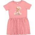 thumbnail image 3 of Inktastic Teddy Bear Cute Girls Toddler Dress, 3 of 5
