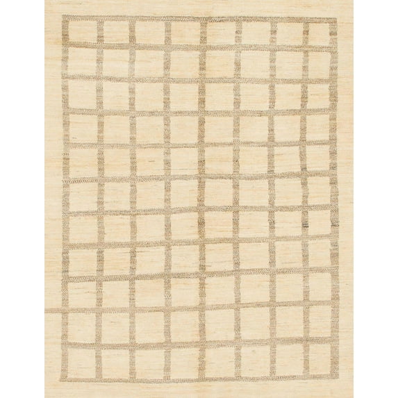 Ahgly Company Indoor Rectangle Abstract Yellow Solid Area Rugs, 2' x 3'