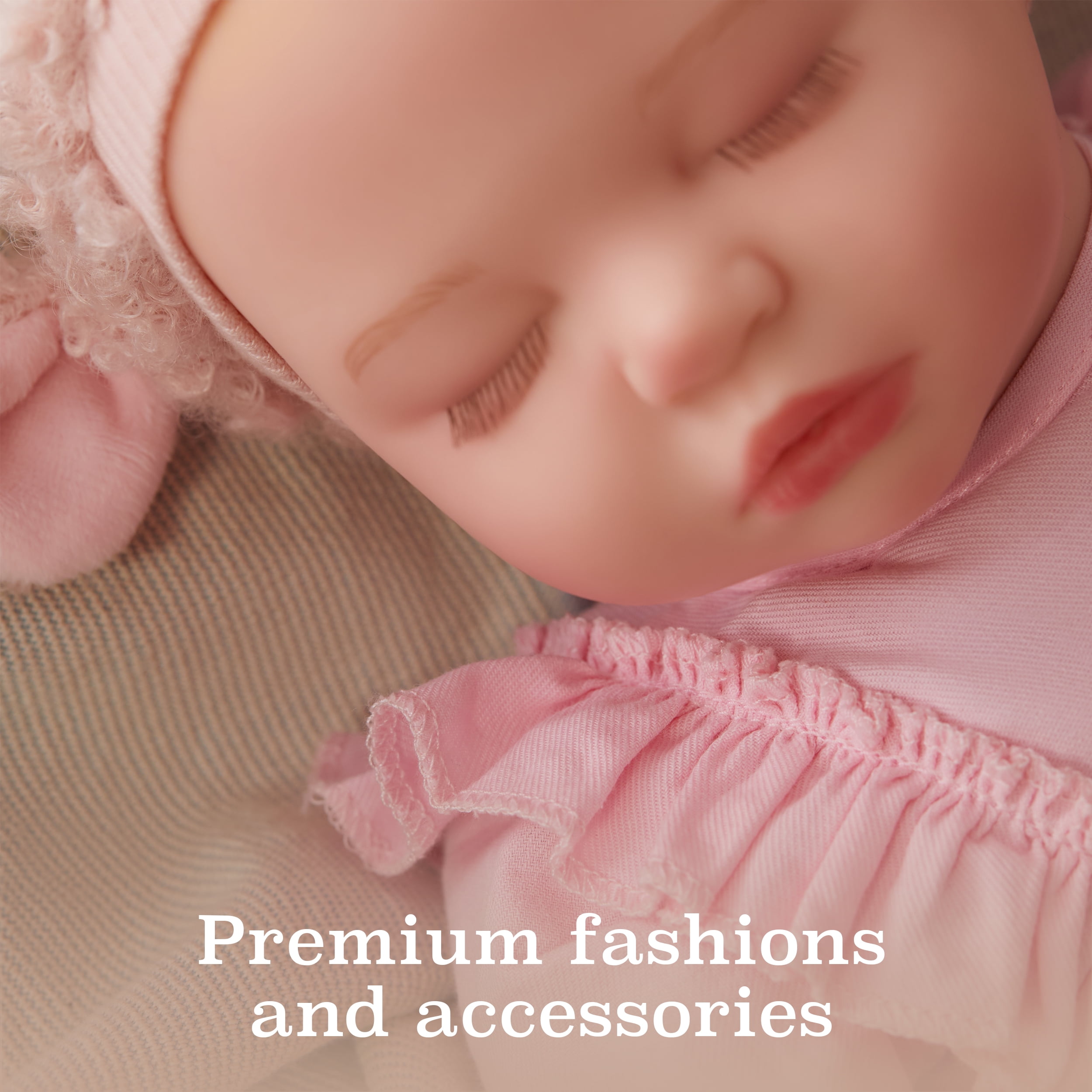 BABY born Real Hand-Painted, Realistic Reborn Baby Doll Girl - Light, Closed Eyes, Ages 3+