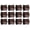 Copper Bronze, variant on Set of 12 Handcrafted Napkin Rings - Aluminum Round Napkin Holders for Dining Table Décor (Pure Gold 2)