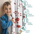 thumbnail image 3 of Blackout Kids Curtains,Red Christmas Gingerbread Man Pattern Childrens Insulated Curtains Set Of 2,Bedroom Essentials,Toddler Room Decor 52"x84", 3 of 5