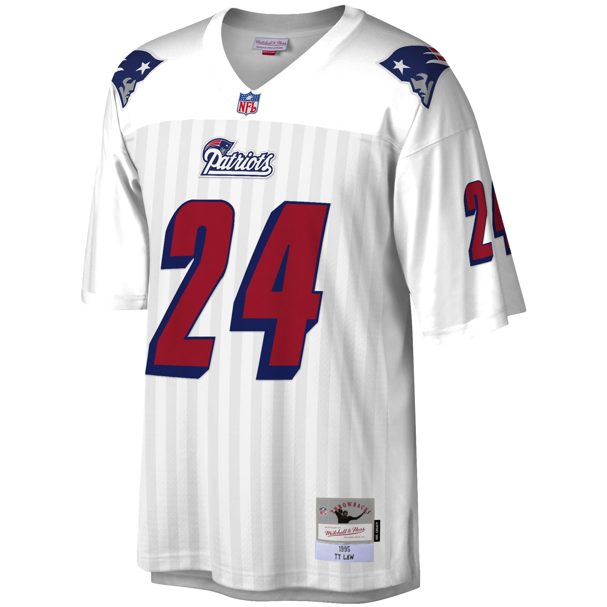 Ty Law New England Patriots Mitchell & Ness 1995 Legacy Replica Jersey - White