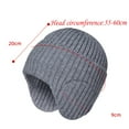 thumbnail image 2 of Hats Men And Women Outdoor Warm Hat Winter Thickened Knitting Wool Cold Proof Earmuff Cap, 2 of 3