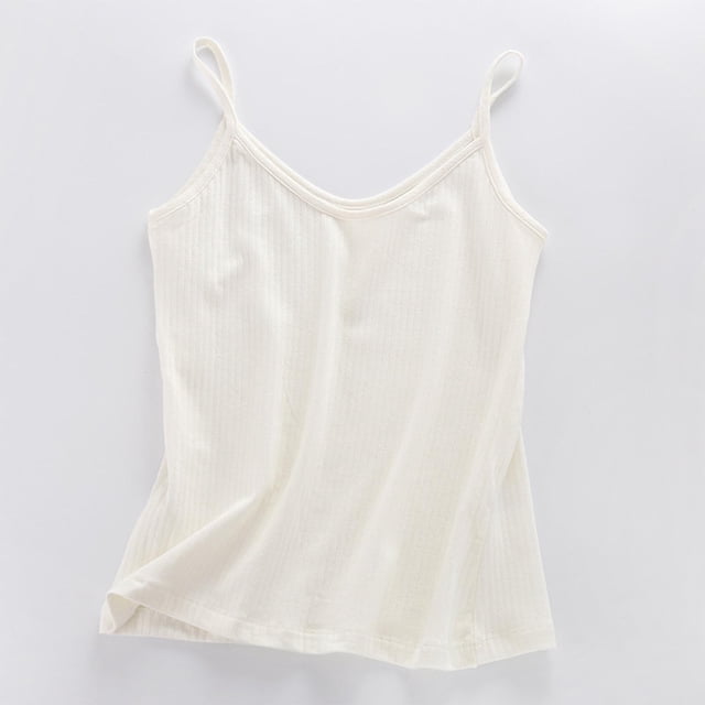 TIMIFIS White Womens Tank Top Summer Fashion Spaghetti Strap Shirts Spring Casual Sleeveless Solid Color Going Out Basic Loungewear Lightweight Comfy Soft Camisole Top