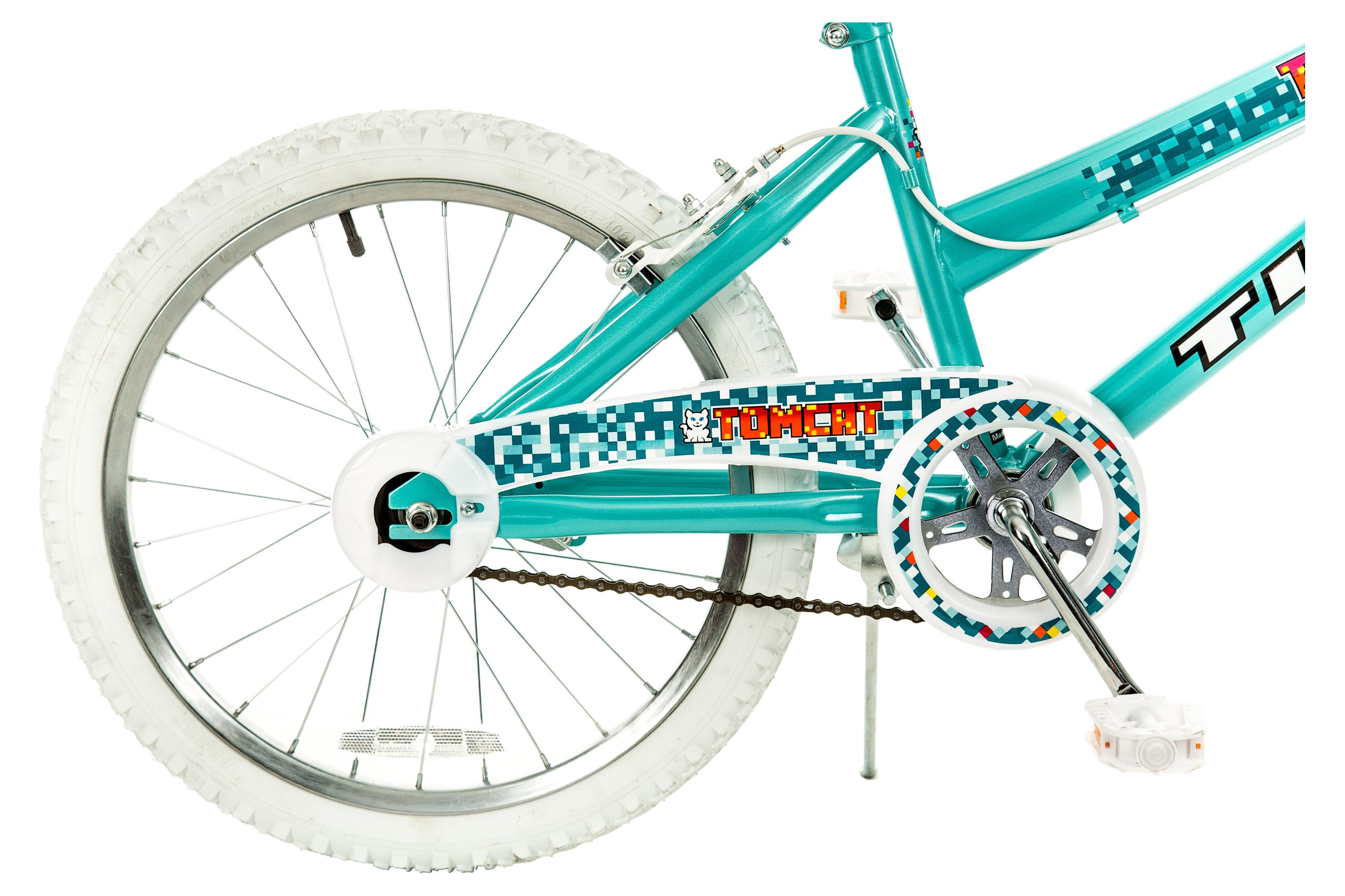 Titan 20 In. Tomcat Girls BMX Bike with Pads, Teal Blue - image 5 of 5