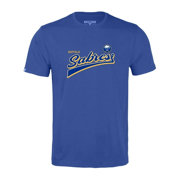 Men's Levelwear Royal Buffalo Sabres Richmond Retro Script T-Shirt
