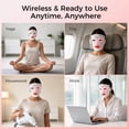 thumbnail image 4 of ARIVEA Red Light Therapy Face Mask,  LED Light Therapy Mask with Red & 850nm Near Infrared Light, Wireless Rechargeable LED Facial Mask for Skincare, White, 4 of 6