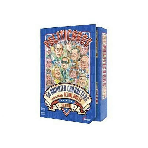 Politicards Solitaire Game ~ Fun Look Back At Politics During the 2004 Election ~ Over 225 Games
