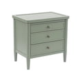 thumbnail image 3 of Christopher Knight Home 23.6"W Modern Nightstand with 3 Drawers, Bedside Storage Table, Light Green, 3 of 10