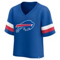 thumbnail image 2 of Women's Fanatics  Royal Buffalo Bills Established Jersey Cropped V-Neck T-Shirt, 2 of 3