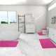 thumbnail image 4 of Juego de alfombras de baño de espuma oscura, 4 piezas, universal, cómodo y suave, absorción de agua, antideslizante grueso, lavable a máquina, más fácil de secar, base antideslizante de látex, superfi, 4 of 9