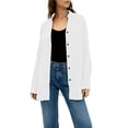 thumbnail image 5 of Women's Solid Color Long Sleeve Button Down Shirt with Collar and Pocket, 5 of 6