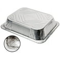 thumbnail image 4 of VEZEE 9x13 Half Size Aluminum Disposable Pans - Serve Various Delicacies for Events Counts-250, 4 of 6