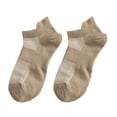 thumbnail image 4 of Hontri Socks in Sale, Men's Thin Breathable Sweat-Absorbent Low-Top Summer Shallow Sweat-Absorbent Cotton Socks 10 Pairs of Socks Khaki, 4 of 4