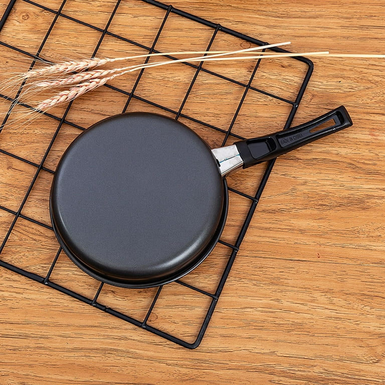 Mini Frying Pan, Cast Iron Skillet With Wooden Handle, Mini Flat Bottomed  Omelet Pans For Egg Dumpling Pancake, Portable Camping Outdoor Cooking  Cookware, Kitchen Utensils - Temu