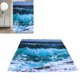 thumbnail image 4 of Divisor de Cortina ANGGREK Decorativo Impermeable Patrón de Onda A Prueba de Moho 12 Ganchos, 4 of 8