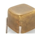 thumbnail image 2 of SPI Home Brass and Nickel Finish Cast Aluminum 4 Legged Side Table, 2 of 3