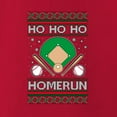 thumbnail image 3 of Wild Bobby Ho Ho Ho Homerun, Baseball Fan Christmas Design Christmas Sweater Design | Holiday Unisex Boys Girls Crewneck Graphic Sweatshirt, 3 of 5