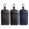 thumbnail image 6 of Leather Men Key Holder Organizer Pouch Split Car Key Wallet Pouch Bag, 6 of 7