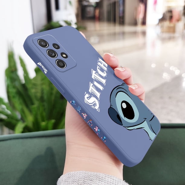 Funda De Teléfono Azul Doodle Para Samsung Galaxy A54 A34 A24 A14 A04 A04S A04E 4G 5G Silicona Líquida Con Patrón Lateral Gao Jiahui unisex
