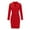 Red, variant on WXLWZYWL Winter Dresses for Women Women'S V-Neck Bubble Sleeve Long Sleeve Hip Wrap Dress Yellow