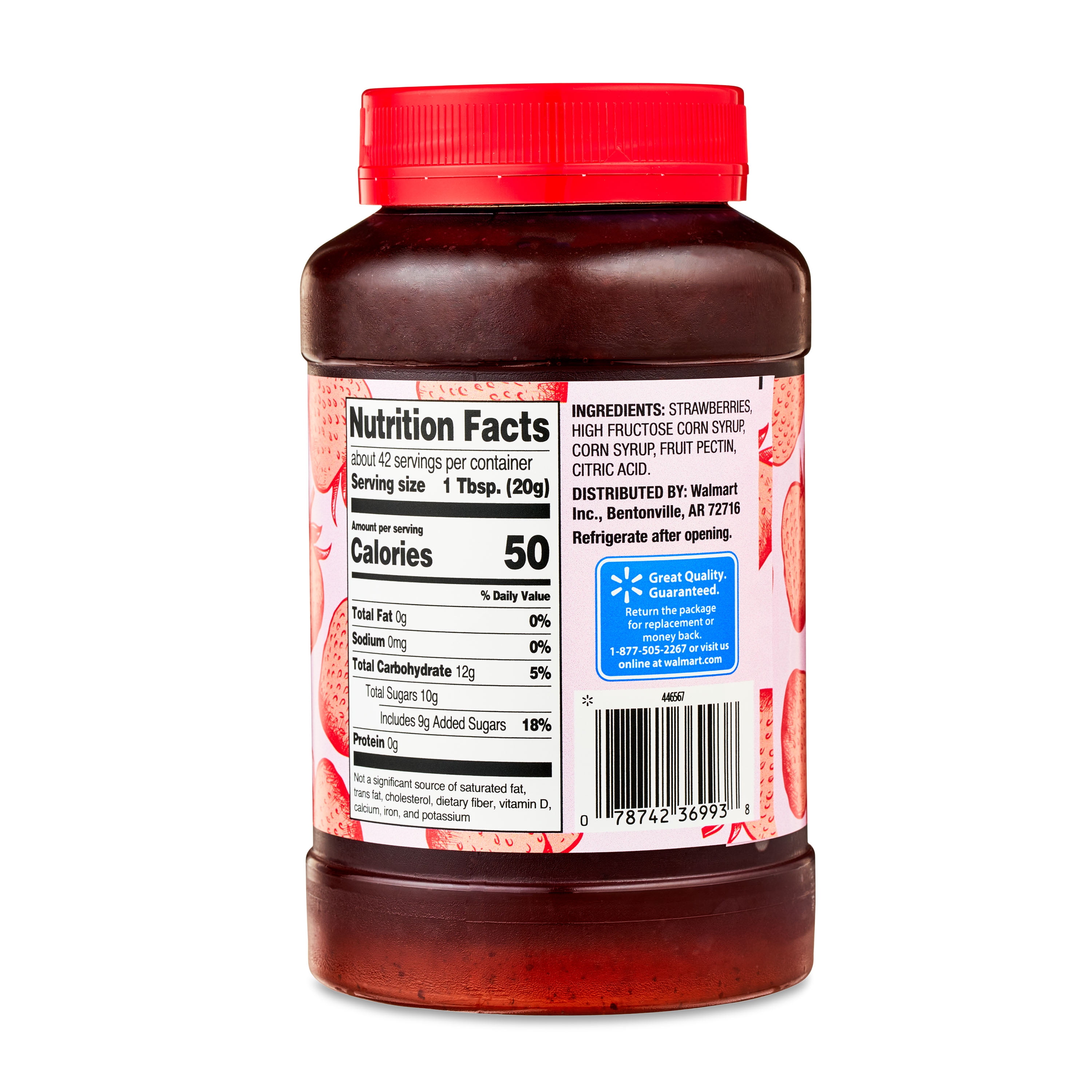 Great Value Strawberry Preserves, 30 oz