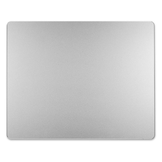 Graflsoa Silver Aluminum Alloy Gaming Mouse Pad with Anti-Slip Rubber Base, Durable & Scratch-Resistant, 300x240mm