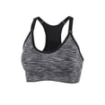 thumbnail image 5 of PULLIMORE Women Seamlesss Racerback Sport Bra Removable Pad Yoga Lingerie Bras for Yoga Gym Workout Fitness (L, Gray), 5 of 9
