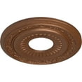 thumbnail image 3 of Ekena Millwork 20 5/8"OD x 6 1/4"ID x 1 3/8"P Lauren Ceiling Medallion (Fits Canopies up to 6 1/4"), Hand-Painted Polished Copper, 3 of 6
