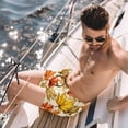 thumbnail image 2 of luoweisi Men's Beach Shorts Quick Dry Swim Trunks with Mesh Lining Thanksgiving Leaves S, 2 of 5