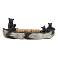 thumbnail image 6 of Ebros Rustic 3 Black Bears Family Rowing Canoe Domino Display Set W/ 28 Dominoes, 6 of 6