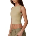 thumbnail image 2 of Women Summer Backless Tank Tops Spring Casual Basic Cute 2026 Sleeveless Shirt Vacation Outfit, 2 of 7