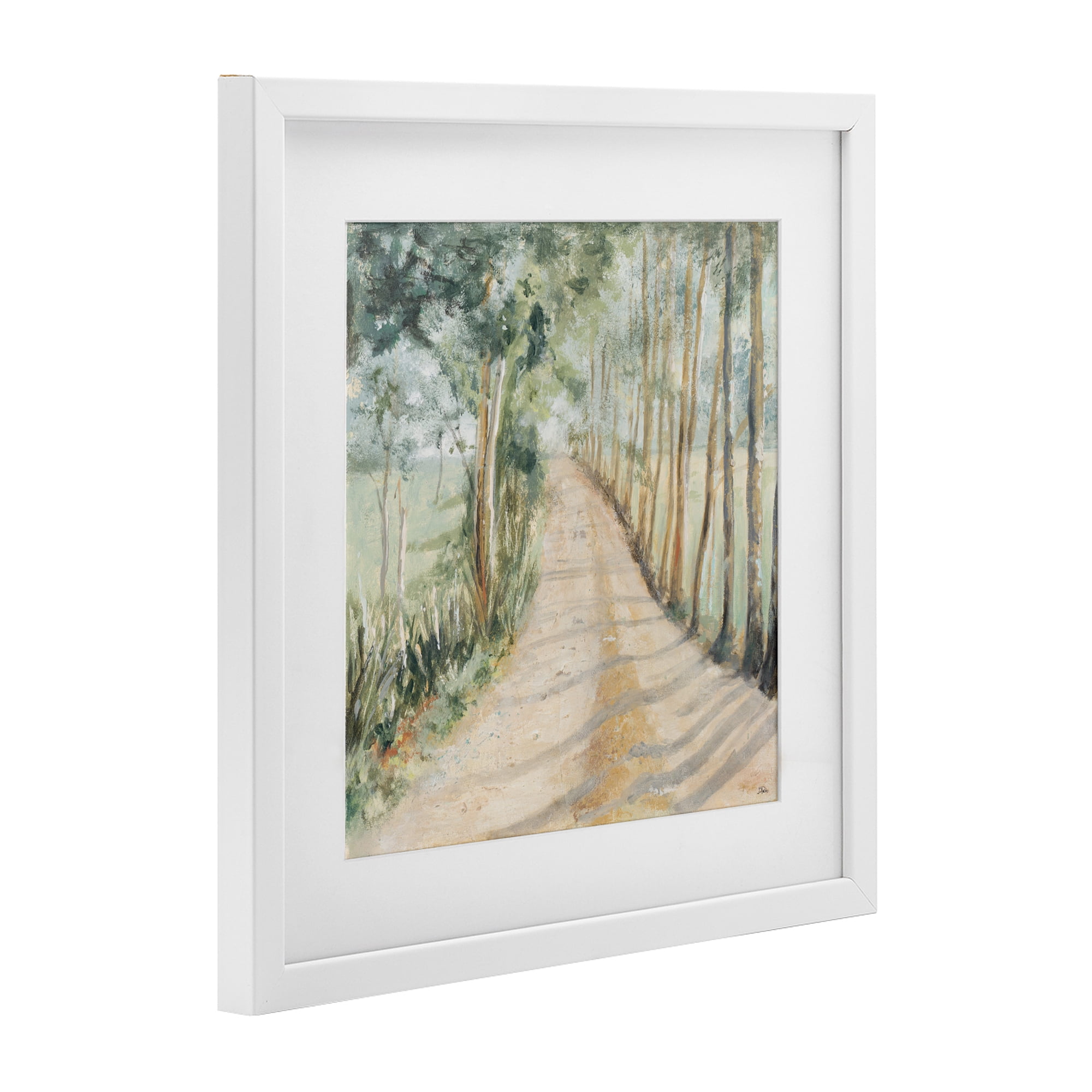 Stupell Industries Camino A Casa Pathway White Framed Print Under Glass, design by Patricia Pinto