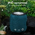 thumbnail image 3 of Bluetooth Speaker: Powerful Stereo Sound, IPX7 Waterproof, True Wireless Stereo Pairing, Portable Design, Latest Bluetooth V5.2 - Perfect for Axon 7, Beach, Outdoor, Home, Parties, Scooter - Blue, 3 of 8