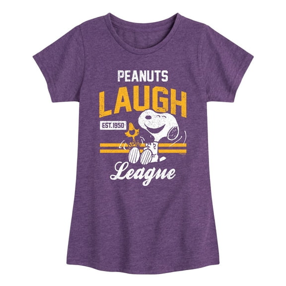 Peanuts - Peanuts Laugh League - Toddler & Youth Girls Short Sleeve Graphic T-Shirt