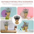 thumbnail image 2 of Golden Metal Flower Pot for Storage Trophy Cup Planter Vintage Style, 2 of 5