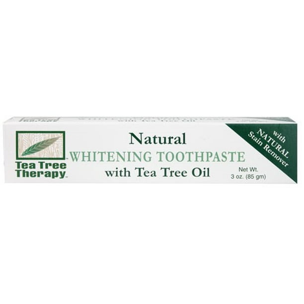 Tea Tree Therapy Natural Whitening Toothpaste with Tea Tree Oil 3 oz