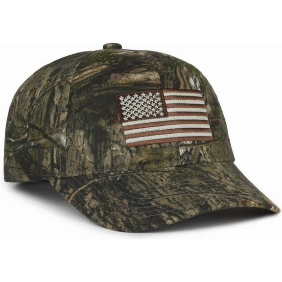 Outdoor Cap USA Logo Hat,  Mossy Oak Country DNA Camo, One Size Fits All