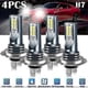thumbnail image 4 of H7 LED Headlight Bulbs High and Low Beam 220w 60000lm Super Bright 6000k White 4pcs - HZ, 4 of 4