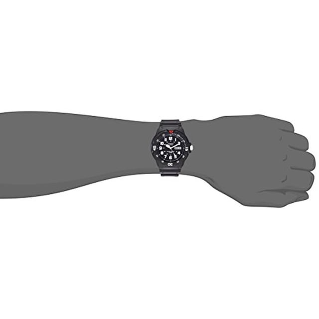 Reloj de buceo de resina negra para hombre Casio EAW-MRW-200H-1BV MRW200H-1BV