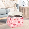 thumbnail image 5 of BZSMCE Storage Bin Cube Organizer Basket with Flip-Top Lid Winged Heart Whispers Printed, 5 of 7