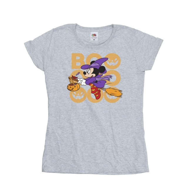 Mickey Mouse Womens Boo Minnie Mouse Cotton T-Shirt