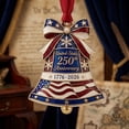 Tree Protection Flagging USA 250th Anniversary Liberty Bell Ornament (1776-2026), Patriotic ...