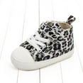 thumbnail image 7 of SYNPOS Infant Newborn Shoes Baby Girl Boy Shoes Babies Sneakers, Soft Sole High Top Leopard Walking Shoes 0-18 Months, 7 of 7