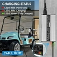 thumbnail image 2 of Top10 Racing 48 Volts 6 AMP Golf Cart Battery Charger 3-Pin Style Outlet Plug Club Car Charger with Fuse for  2007-2023 Yamaha G29, 2 of 7